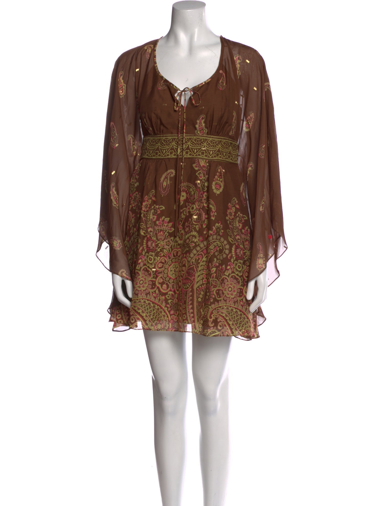 Tibi Silk Paisley Print Tunic