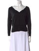 Tibi Silk V-Neck Sweater