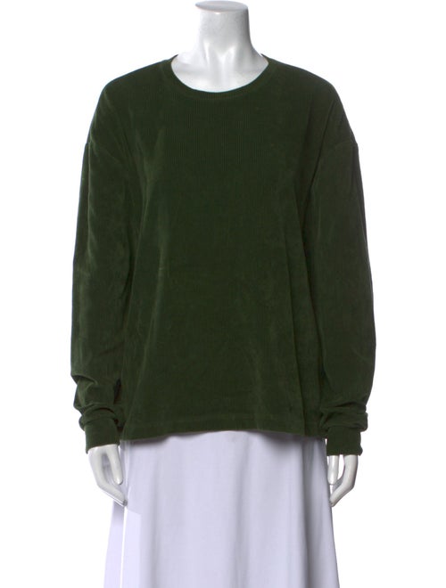 Tibi Crew Neck Long Sleeve Sweatshirt