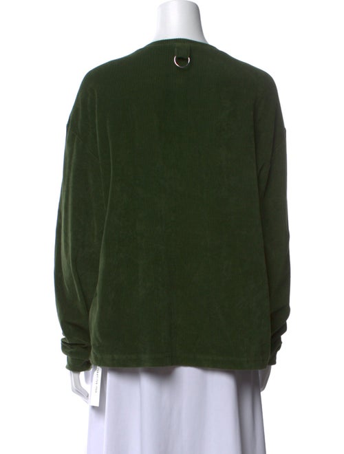 Tibi Crew Neck Long Sleeve Sweatshirt