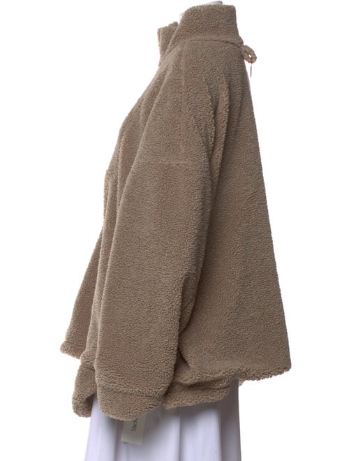 Tibi Mock Neck Long Sleeve Sweatshirt