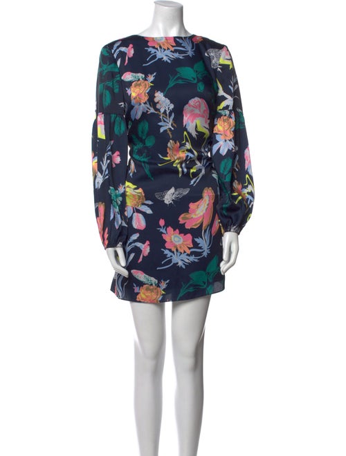 Tibi Floral Print Mini Dress