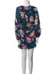 Tibi Floral Print Mini Dress