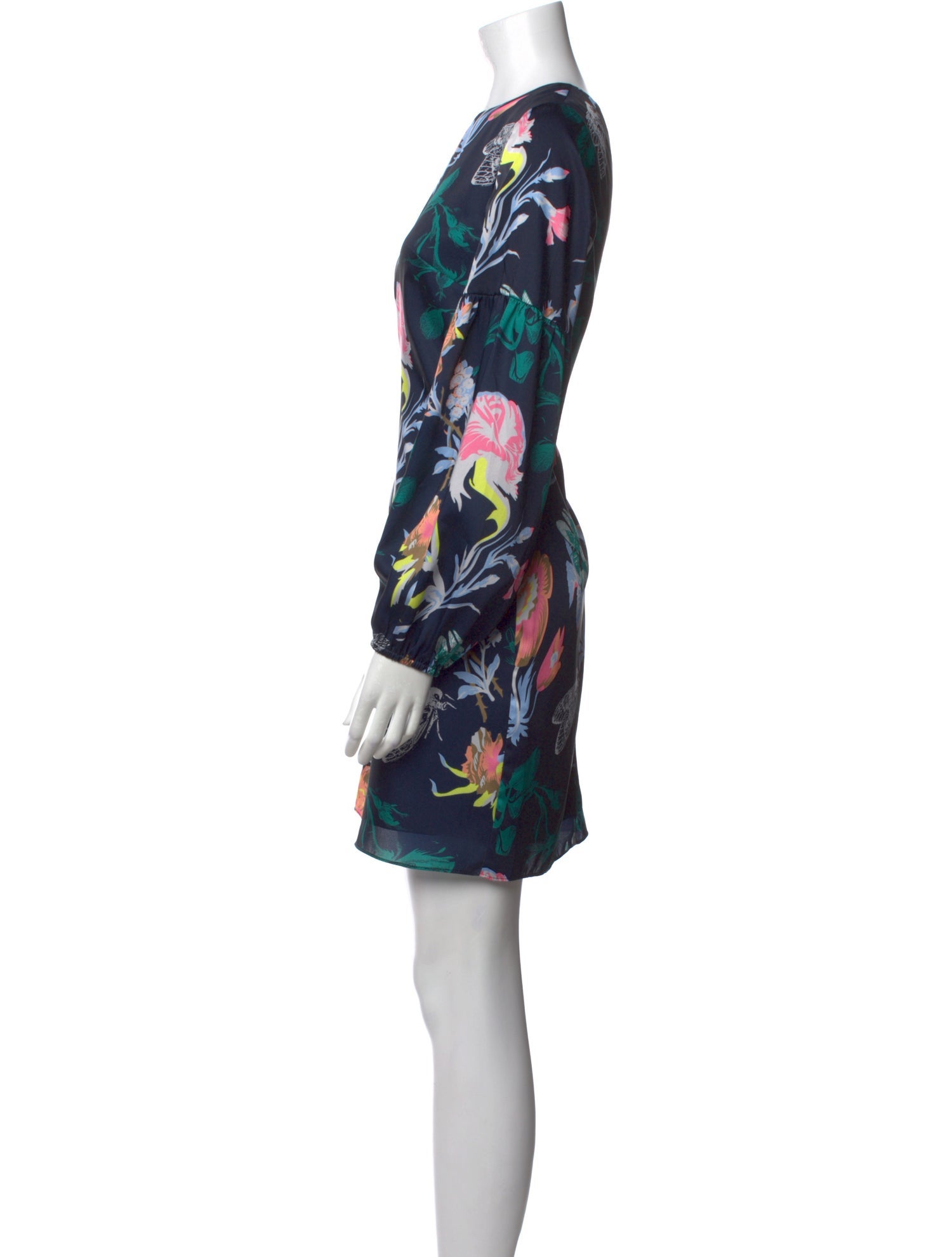 Tibi Floral Print Mini Dress