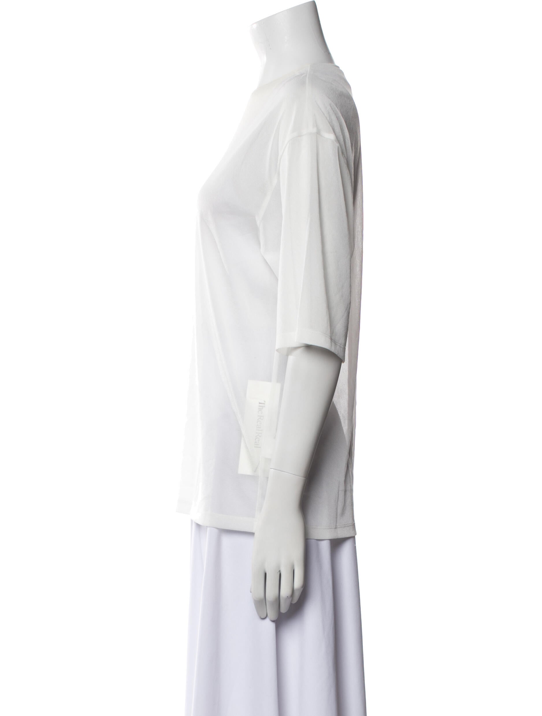 Tibi Crew Neck Short Sleeve T-Shirt