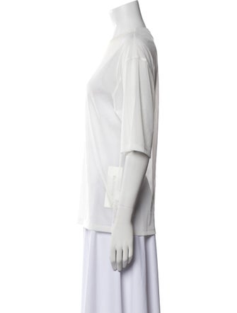 Tibi Crew Neck Short Sleeve T-Shirt