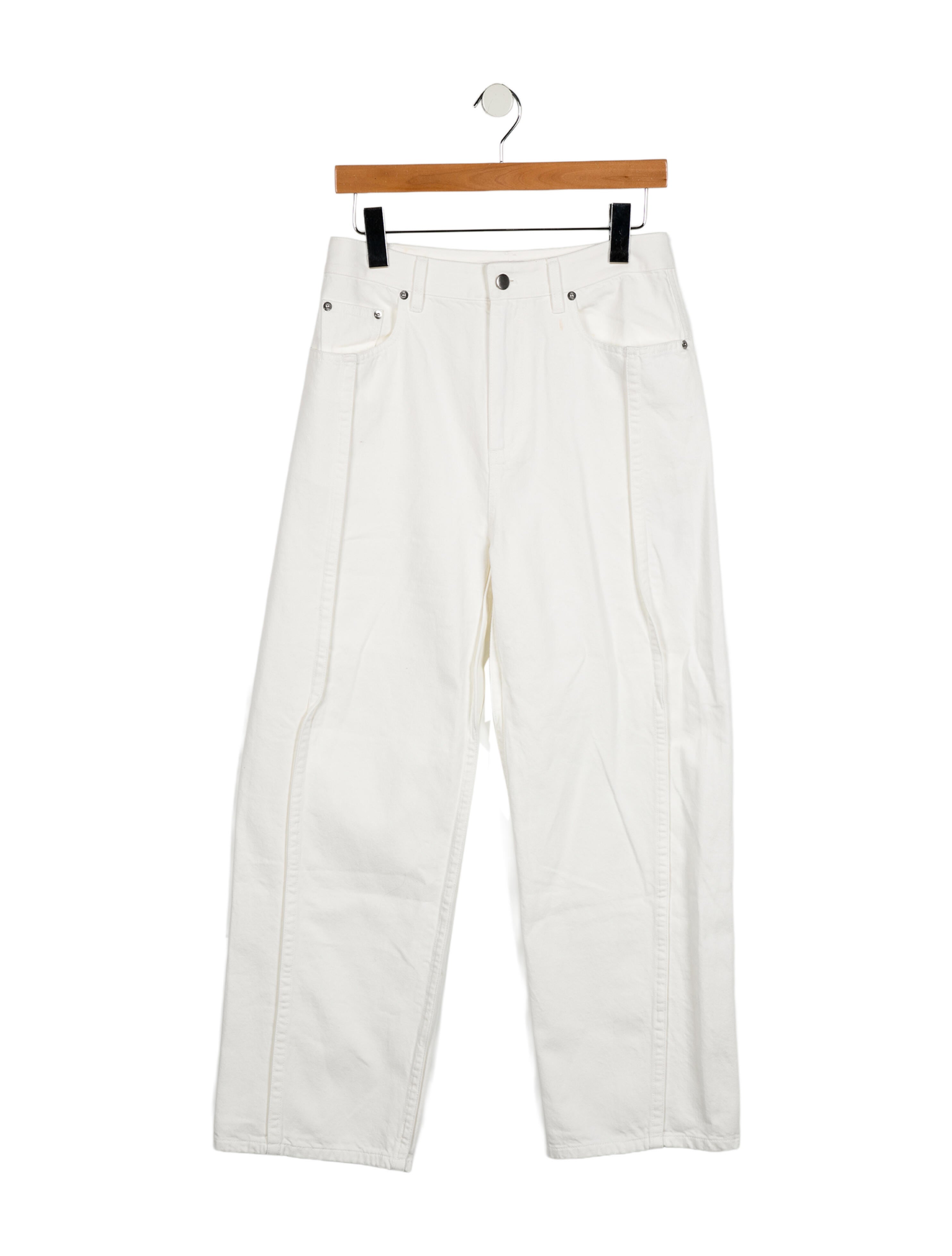 Tibi High-Rise Wide Leg Jeans