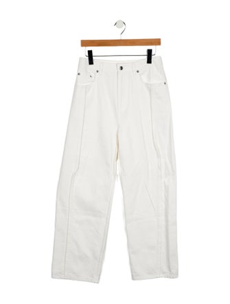 Tibi High-Rise Wide Leg Jeans