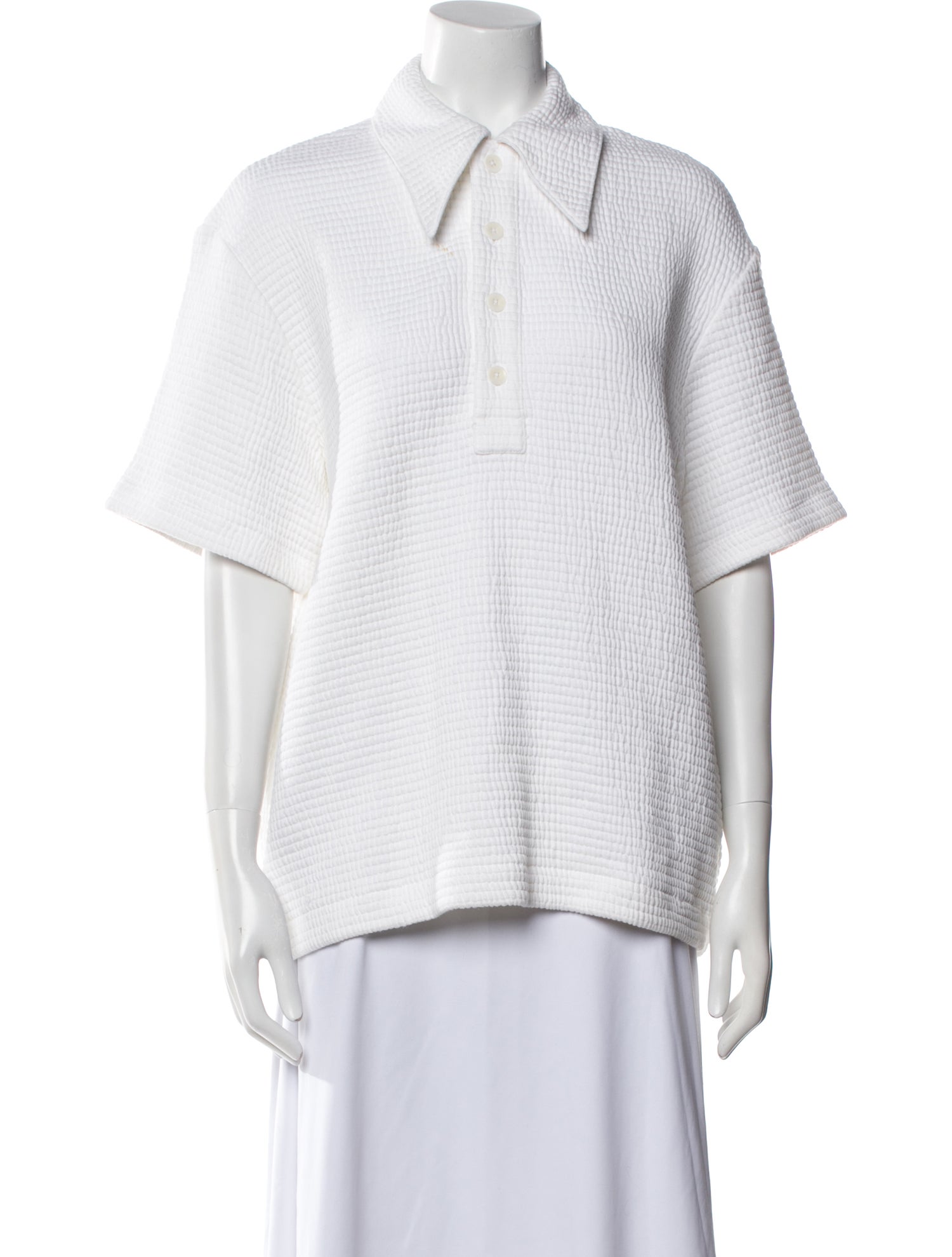 Tibi Short Sleeve Polo