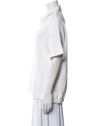Tibi Short Sleeve Polo