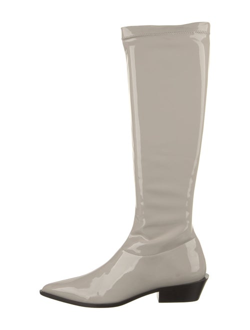 Tibi Patent Leather Riding Boots