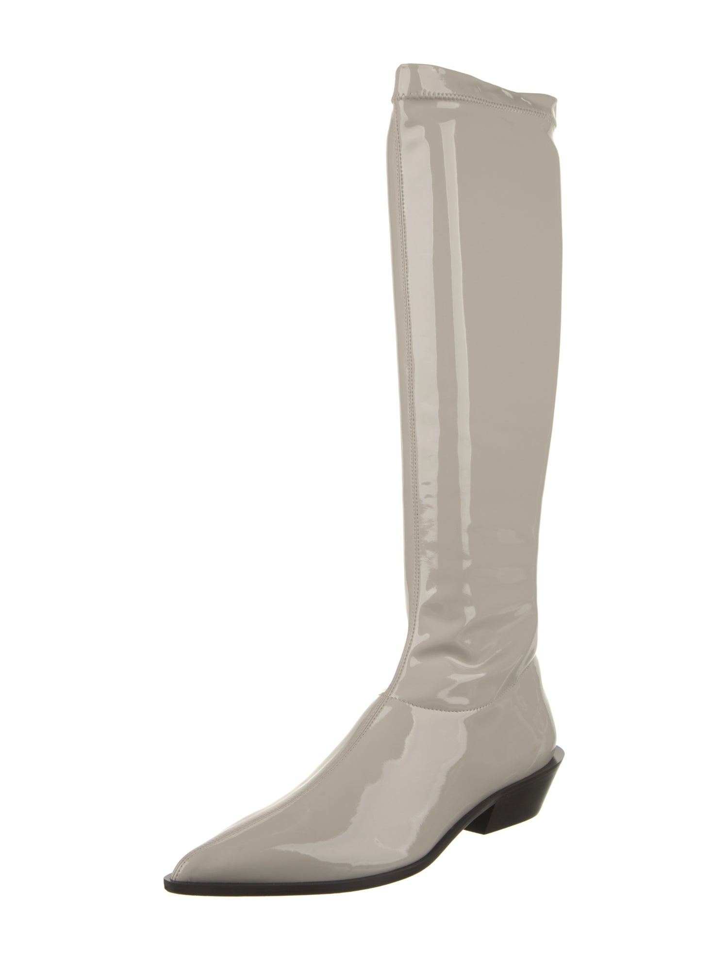 Tibi Patent Leather Riding Boots