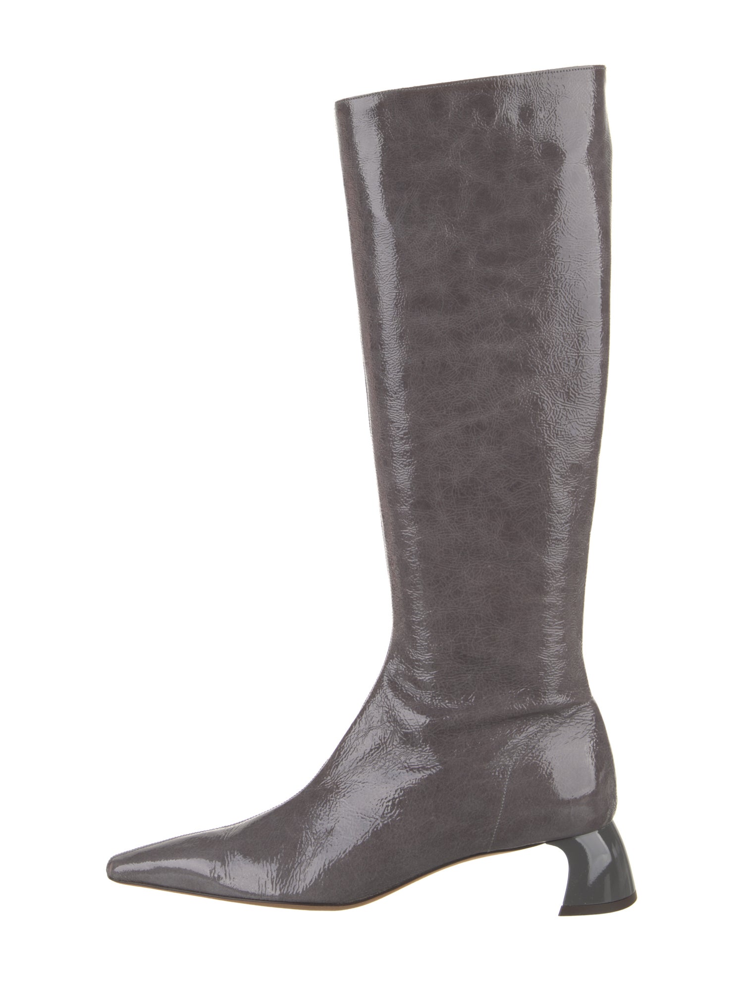 Tibi Patent Leather Riding Boots