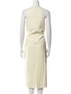Tibi Crew Neck Long Dress