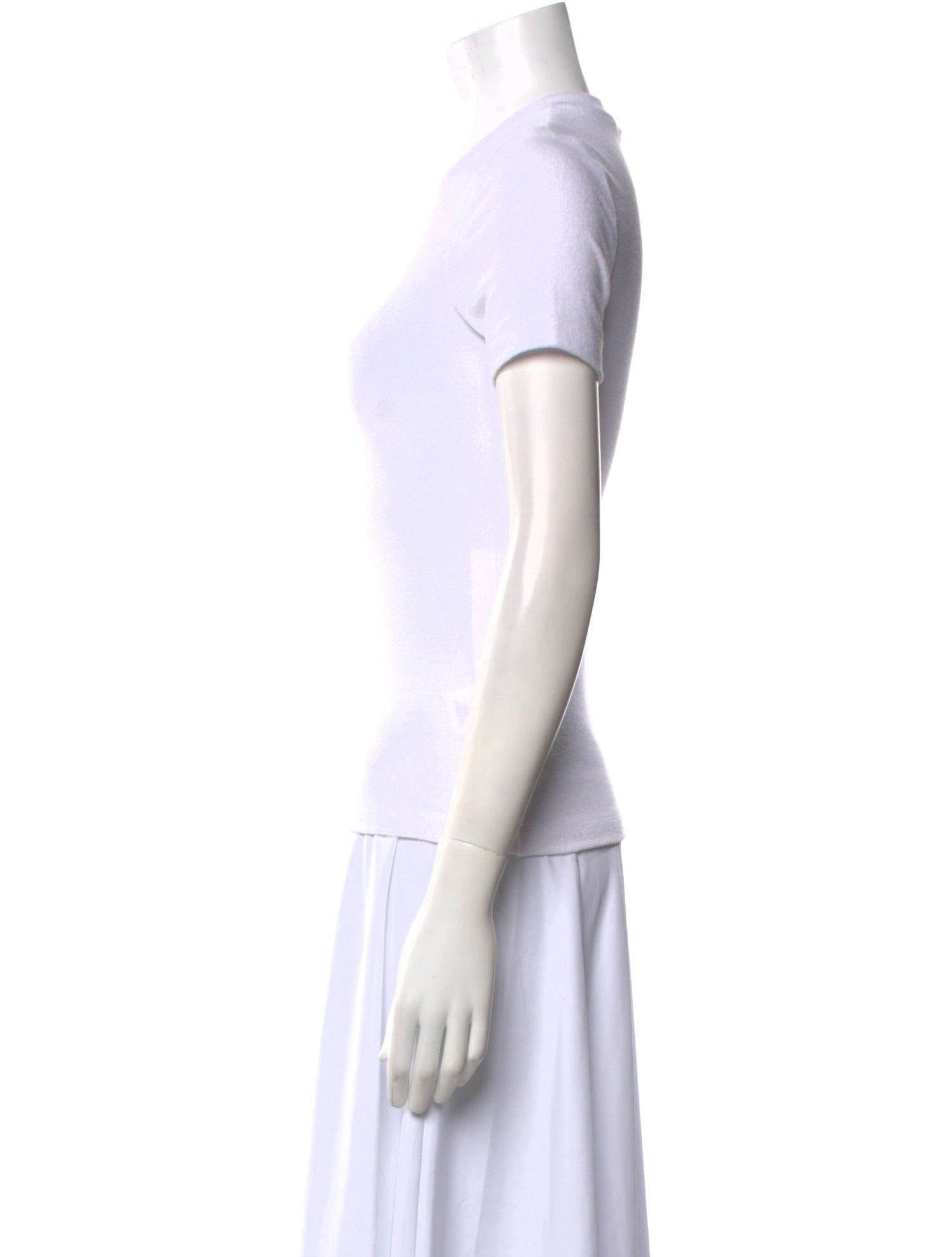 Tibi Crew Neck Short Sleeve T-Shirt