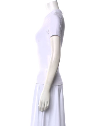 Tibi Crew Neck Short Sleeve T-Shirt