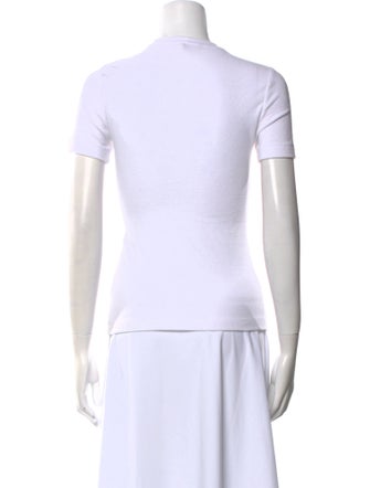 Tibi Crew Neck Short Sleeve T-Shirt