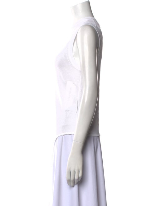 Tibi Crew Neck Sleeveless Top