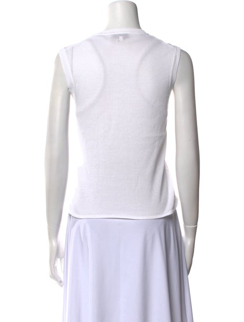 Tibi Crew Neck Sleeveless Top