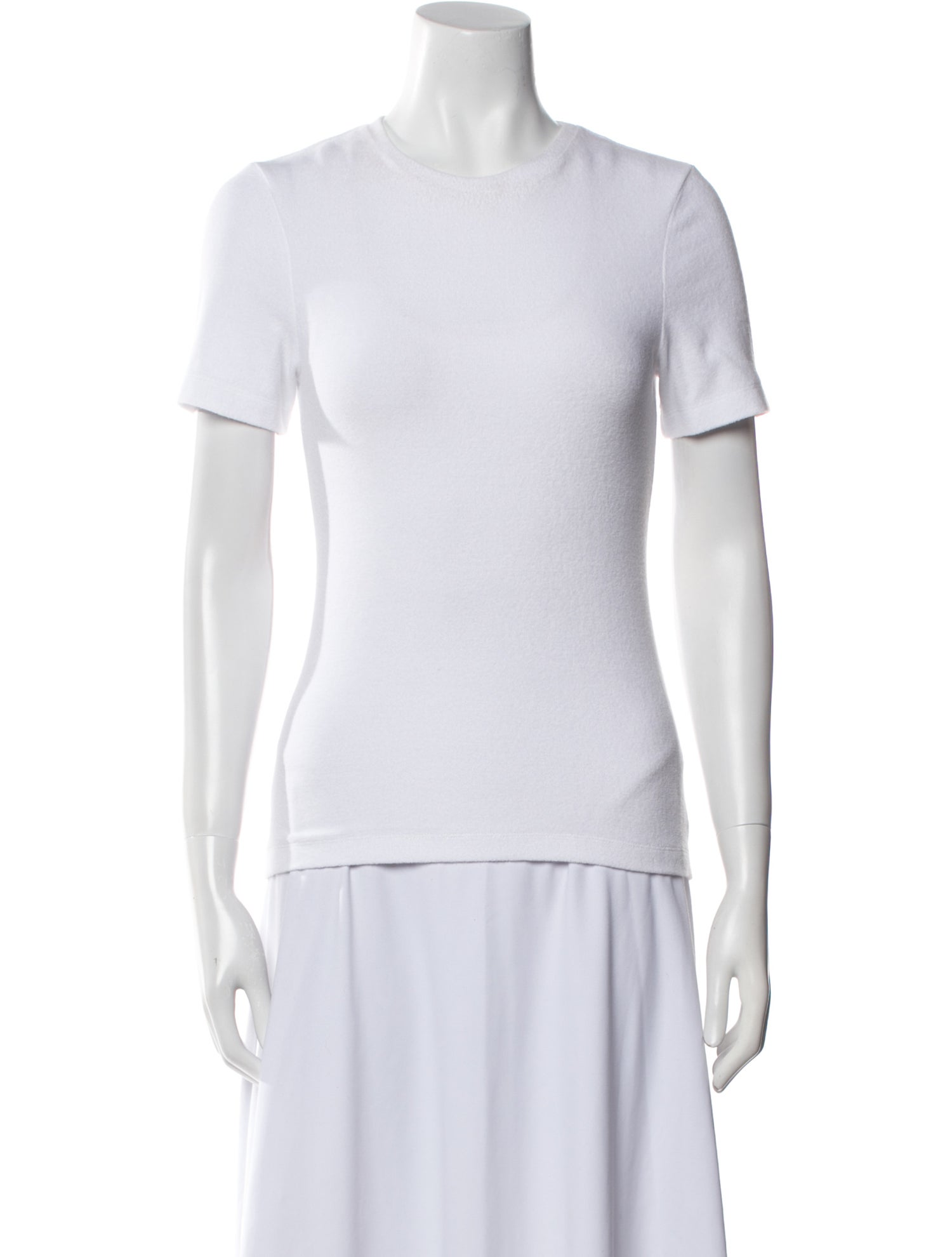 Tibi Crew Neck Short Sleeve T-Shirt