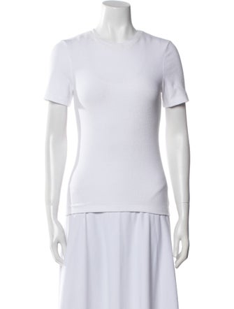 Tibi Crew Neck Short Sleeve T-Shirt