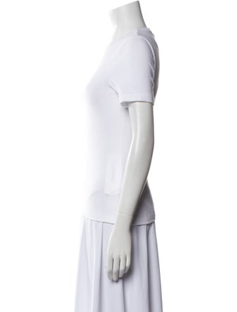 Tibi Crew Neck Short Sleeve T-Shirt