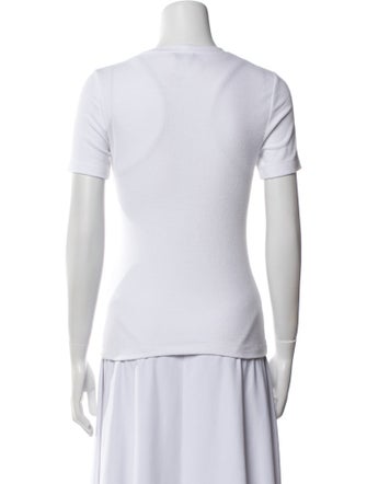 Tibi Crew Neck Short Sleeve T-Shirt