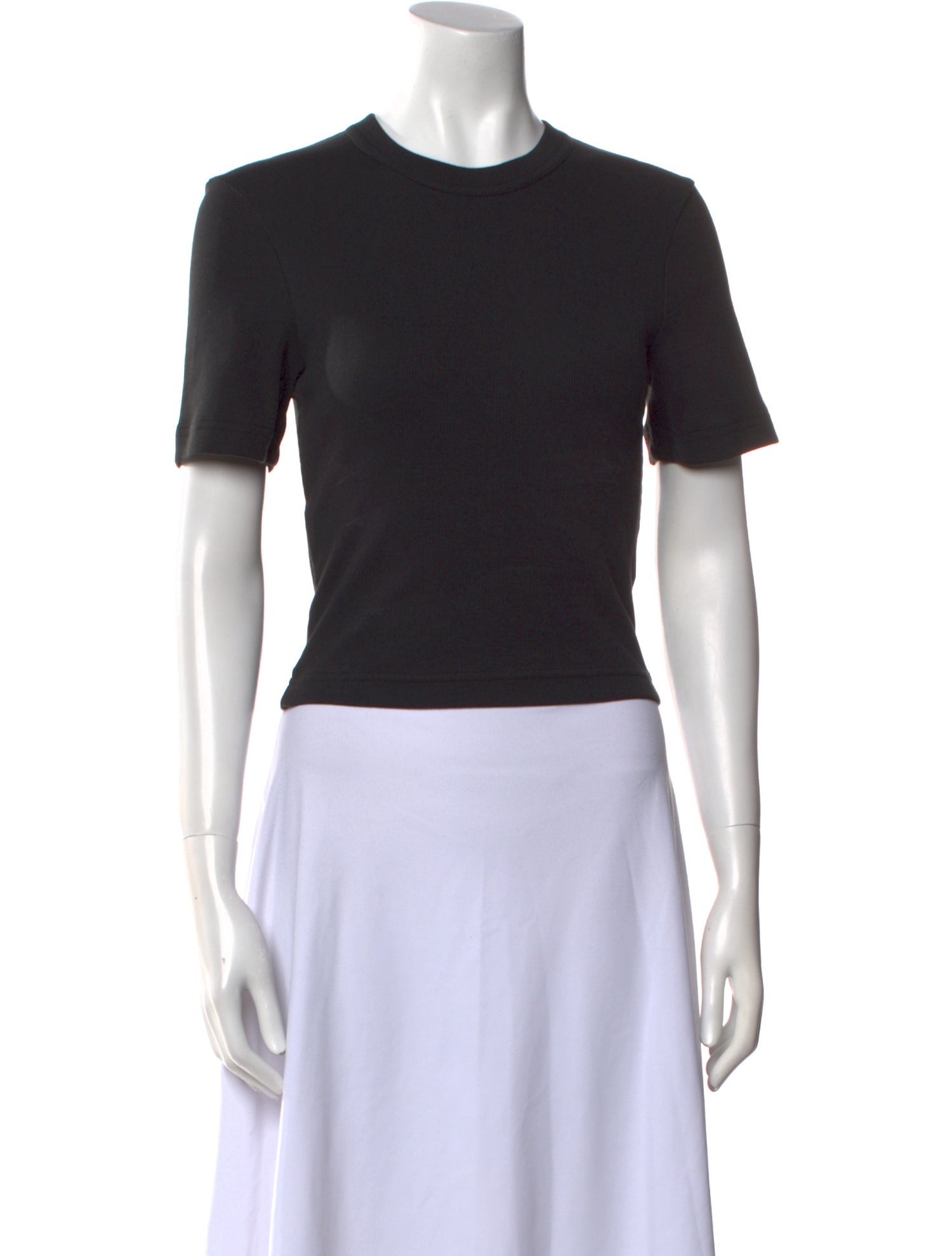 Tibi Crew Neck Short Sleeve T-Shirt