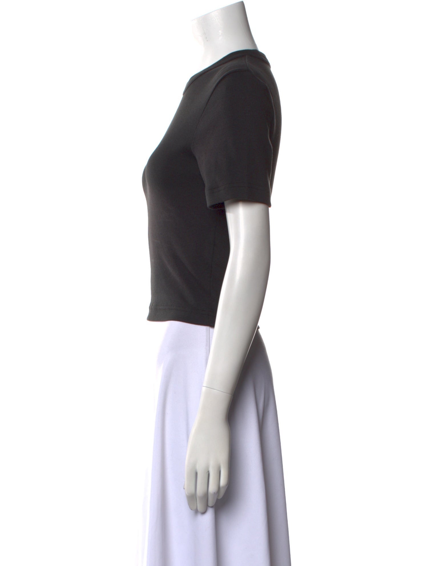 Tibi Crew Neck Short Sleeve T-Shirt