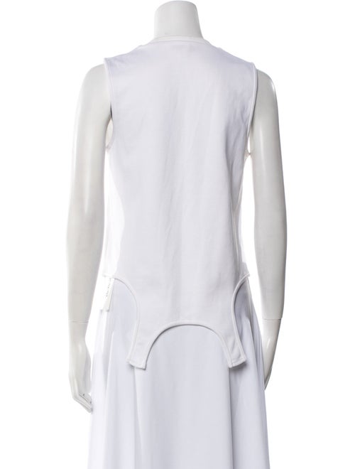 Tibi Crew Neck Sleeveless Top