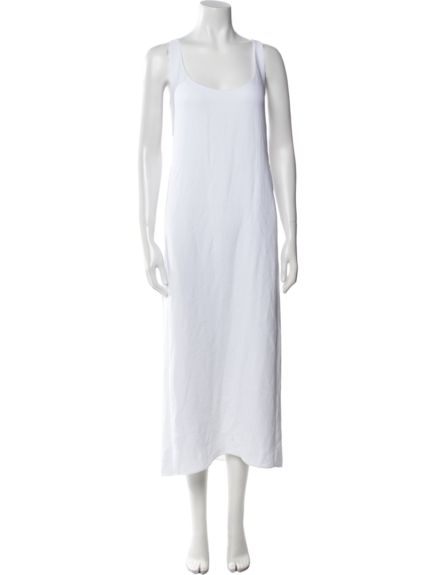 Tibi Scoop Neck Midi Length Dress