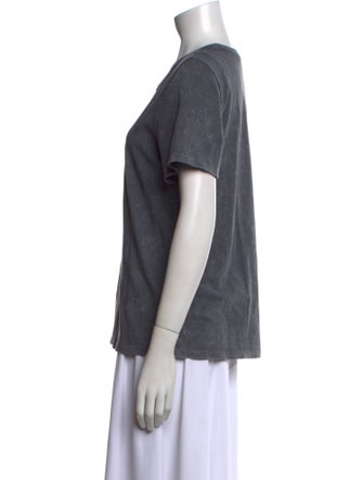 Tibi Crew Neck Short Sleeve T-Shirt