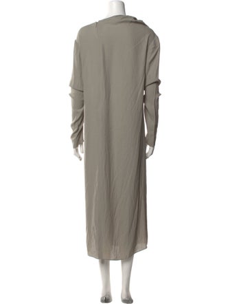 Tibi Bateau Neckline Midi Length Dress