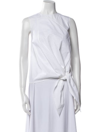 Tibi Mock Neck Sleeveless Top