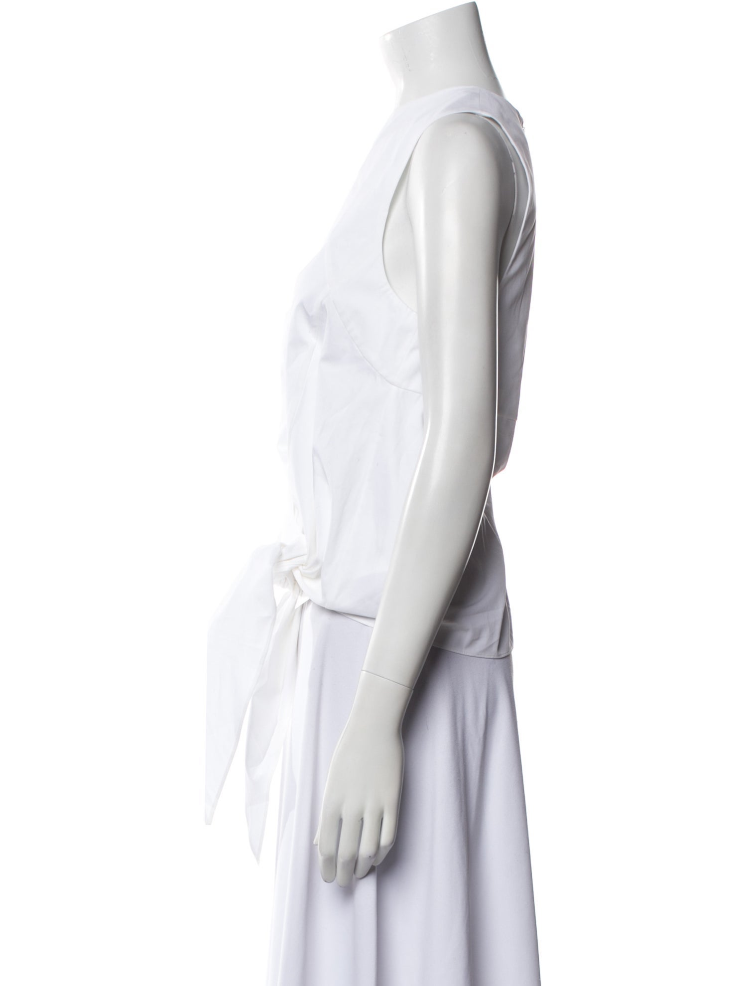 Tibi Mock Neck Sleeveless Top