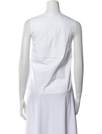 Tibi Mock Neck Sleeveless Top
