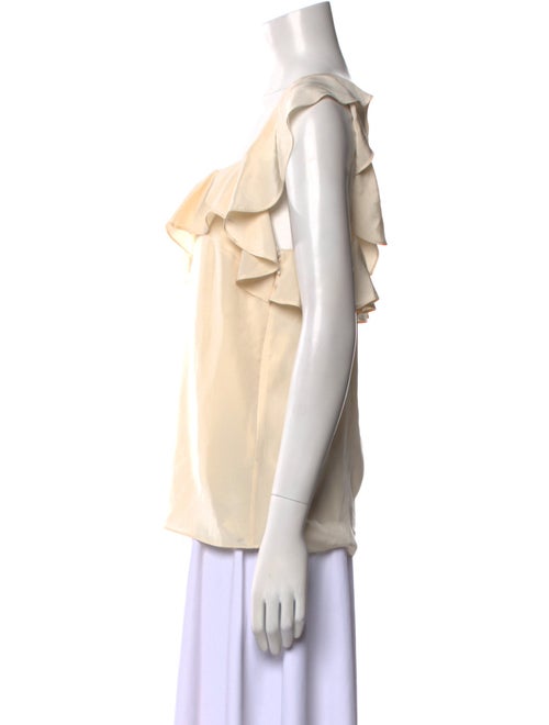 Tibi Silk Square Neckline Blouse