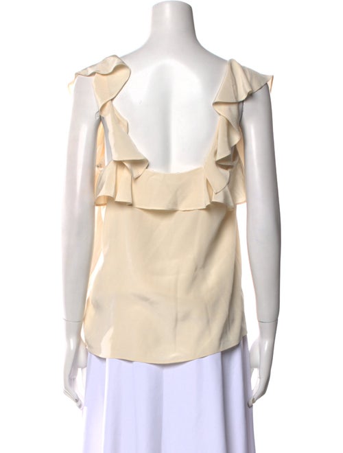 Tibi Silk Square Neckline Blouse