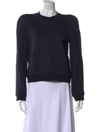 Tibi Crew Neck Long Sleeve Sweatshirt