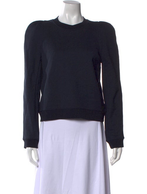 Tibi Crew Neck Long Sleeve Sweatshirt