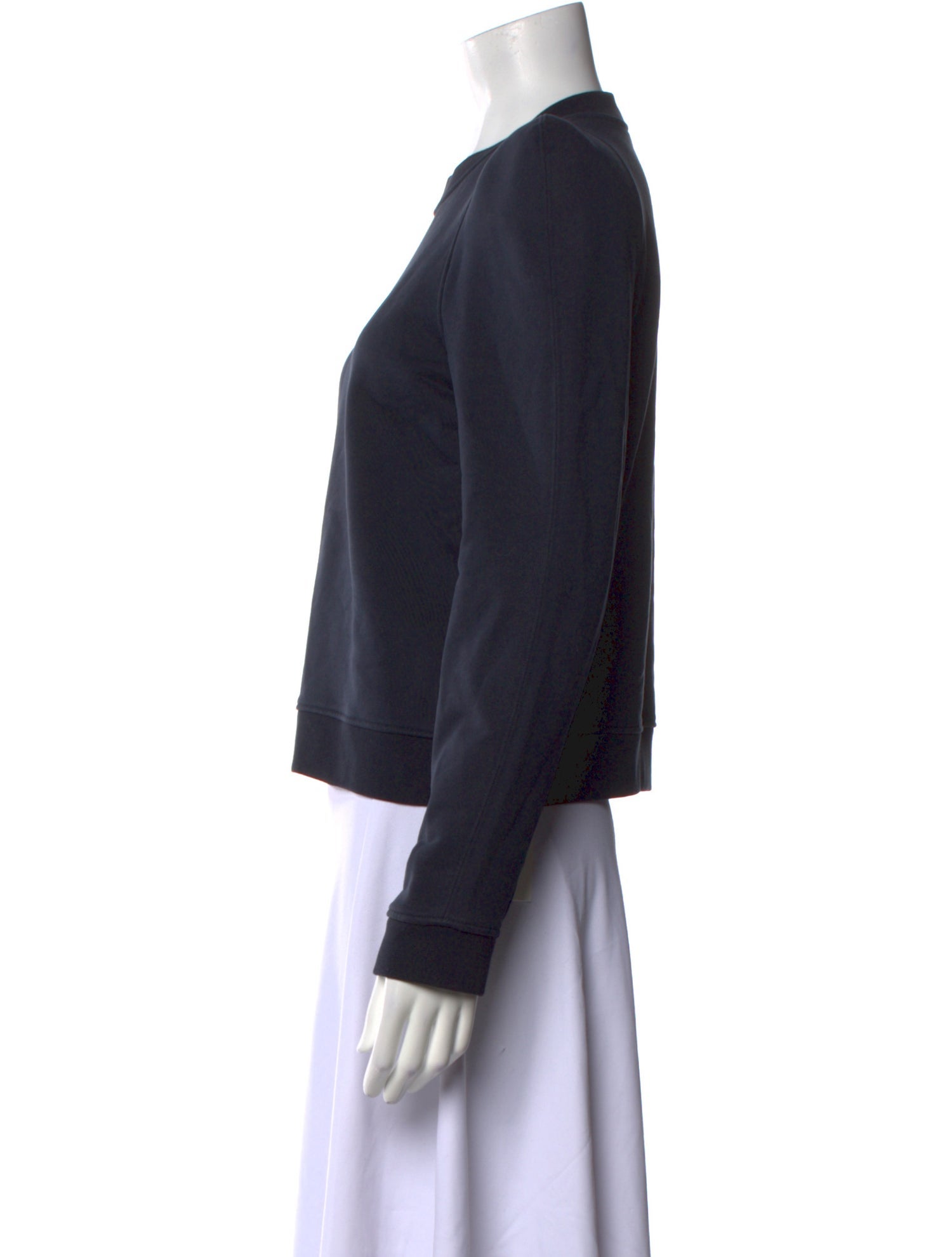 Tibi Crew Neck Long Sleeve Sweatshirt