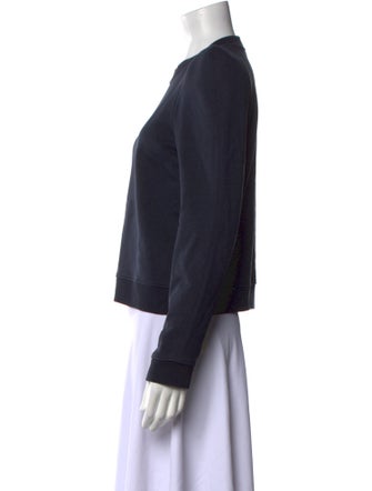 Tibi Crew Neck Long Sleeve Sweatshirt