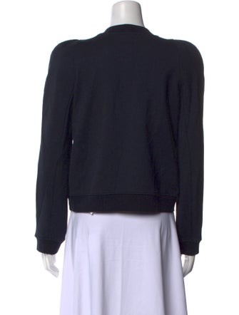 Tibi Crew Neck Long Sleeve Sweatshirt