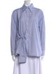 Tibi Long Sleeve Button-Up Top