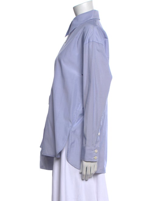 Tibi Long Sleeve Button-Up Top