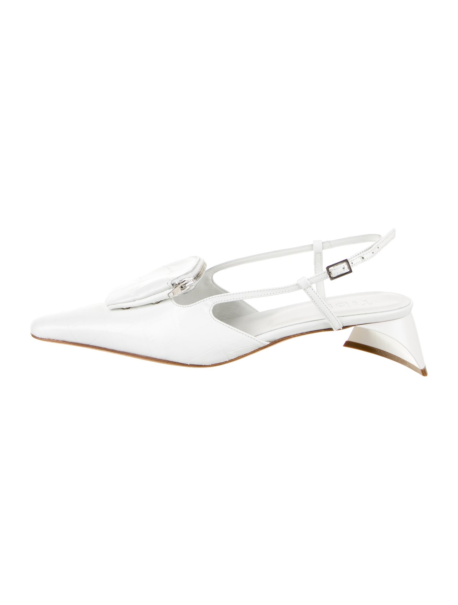 Tibi Leather Slingback Pumps