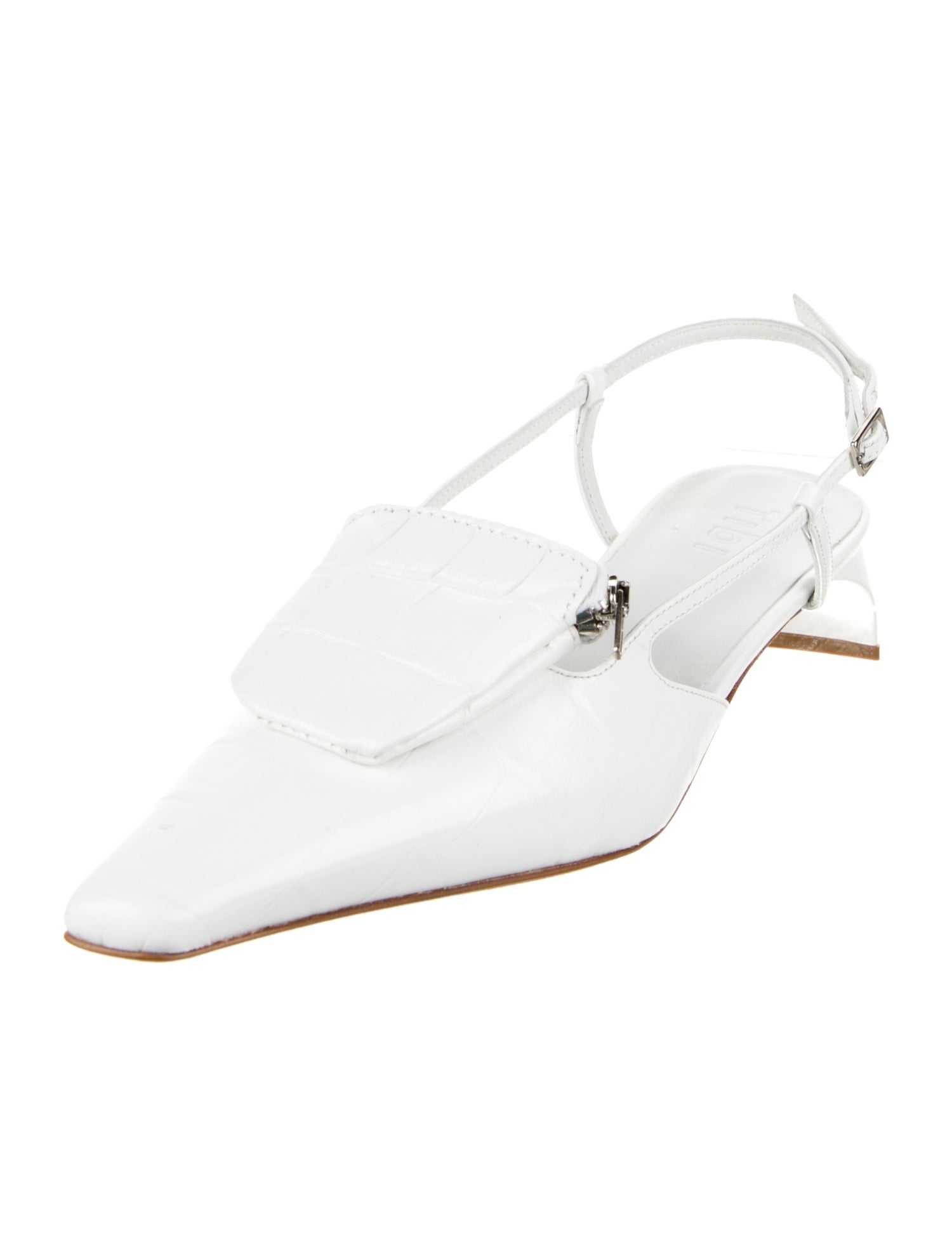 Tibi Leather Slingback Pumps