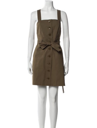 Tibi Square Neckline Mini Dress