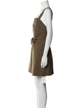 Tibi Square Neckline Mini Dress