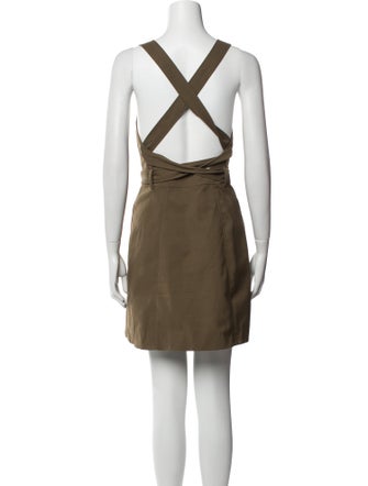 Tibi Square Neckline Mini Dress